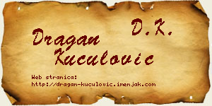 Dragan Kuculović vizit kartica